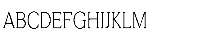 Tonkin Serif Condensed Extra Light Font UPPERCASE