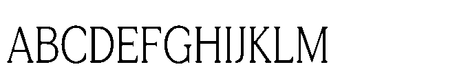 Tonkin Serif Condensed Light Font UPPERCASE