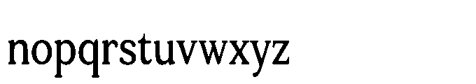 Tonkin Serif Condensed Medium Font LOWERCASE