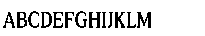 Tonkin Serif Condensed Semi Bold Font UPPERCASE
