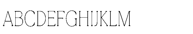 Tonkin Serif Condensed Thin Font UPPERCASE