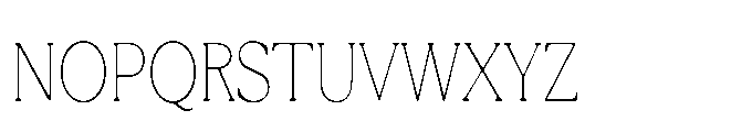 Tonkin Serif Condensed Thin Font UPPERCASE