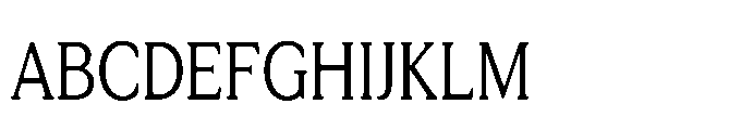 Tonkin Serif Condensed Font UPPERCASE