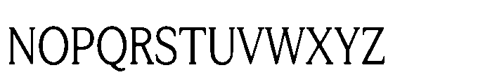 Tonkin Serif Condensed Font UPPERCASE