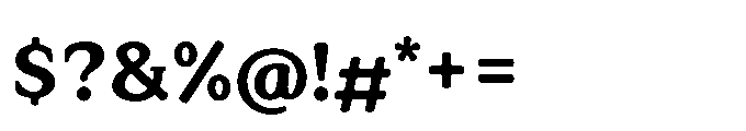 Tonkin Serif Extra Bold Font OTHER CHARS
