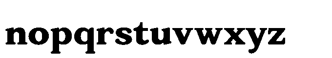 Tonkin Serif Extra Bold Font LOWERCASE