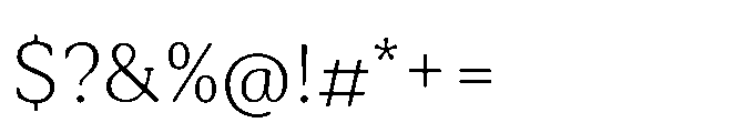Tonkin Serif Extra Light Font OTHER CHARS