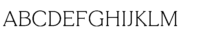 Tonkin Serif Extra Light Font UPPERCASE
