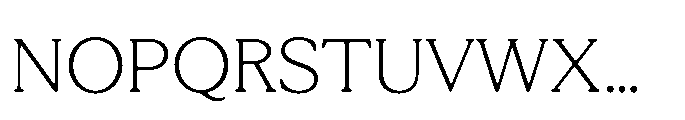 Tonkin Serif Extra Light Font UPPERCASE