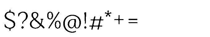 Tonkin Serif Light Font OTHER CHARS