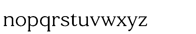 Tonkin Serif Light Font LOWERCASE