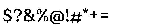 Tonkin Serif Semi Bold Font OTHER CHARS