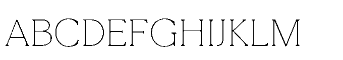 Tonkin Serif Thin Font UPPERCASE