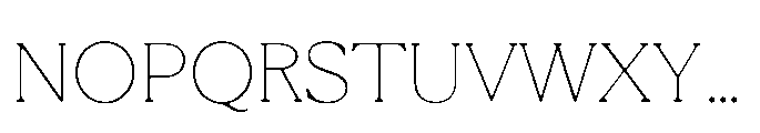 Tonkin Serif Thin Font UPPERCASE