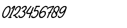 Tontecera Italic Font OTHER CHARS