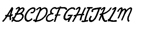Tontecera Italic Font UPPERCASE