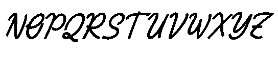 Tontecera Italic Font UPPERCASE