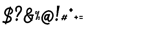 Tontecera Regular Font OTHER CHARS