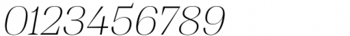 Tonus Display Thin Italic Font OTHER CHARS