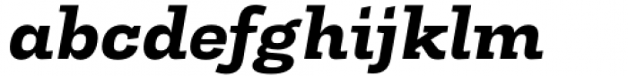 Tonus Slab Bold Italic Font LOWERCASE