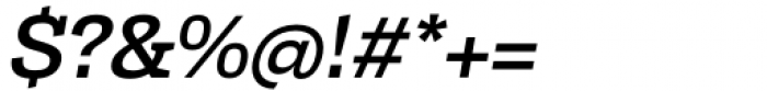 Tonus Slab Medium Italic Font OTHER CHARS