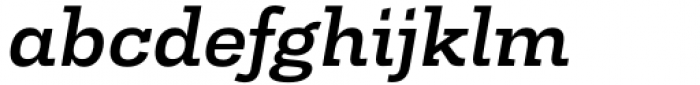 Tonus Slab Medium Italic Font LOWERCASE