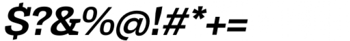 Tonus Slab Semi Bold Italic Font OTHER CHARS