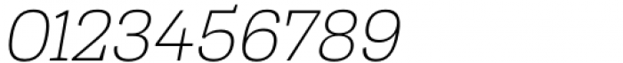 Tonus Slab Thin Italic Font OTHER CHARS