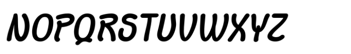 Tooh Byawin Slant Font UPPERCASE
