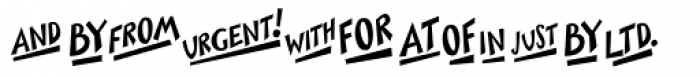 Toon Town Catchwords Font LOWERCASE