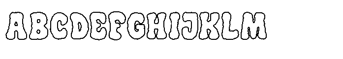 Toonify Outline Font UPPERCASE