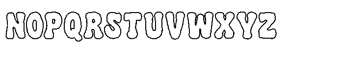 Toonify Outline Font UPPERCASE
