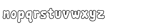 Toonify Outline Font LOWERCASE