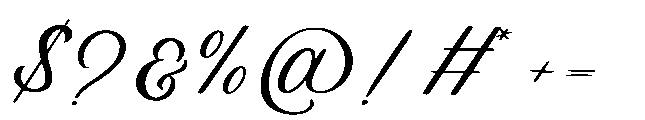 Topline Font OTHER CHARS