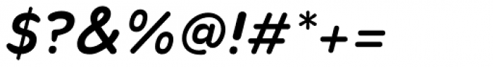 Toriga Extra Bold Italic Font OTHER CHARS
