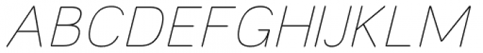 Toriga Extra Light Italic Font UPPERCASE