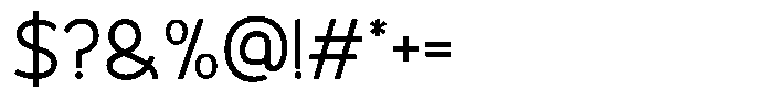 Torizon Font OTHER CHARS