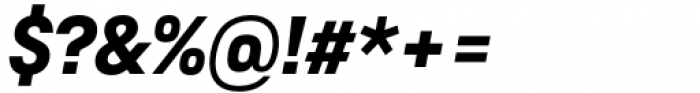 Toroka Condensed Bold Italic Font OTHER CHARS