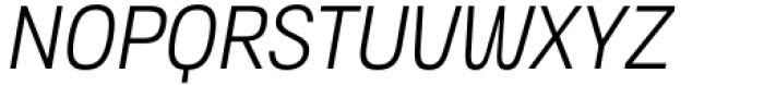 Toroka Condensed Light Italic Font UPPERCASE
