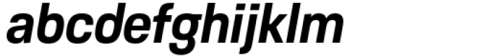 Toroka Condensed Medium Italic Font LOWERCASE