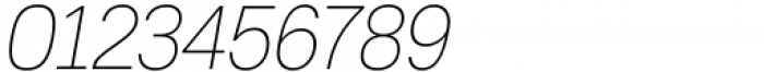 Toroka Condensed Thin Italic Font OTHER CHARS