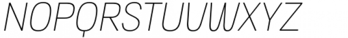 Toroka Condensed Thin Italic Font UPPERCASE