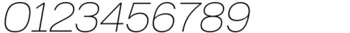 Toroka Thin Italic Font OTHER CHARS