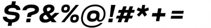 Toroka Wide Bold Italic Font OTHER CHARS
