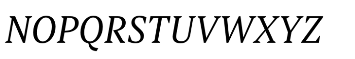 Torrent-Regular Italic Font UPPERCASE