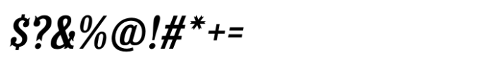 Tortilla Italic Font OTHER CHARS