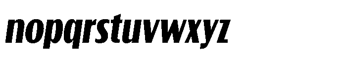 Tortillez Black Italic Font LOWERCASE