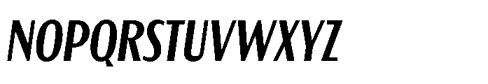Tortillez Regular Italic Font UPPERCASE