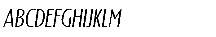 Tortillez Ultra Light Italic Font UPPERCASE