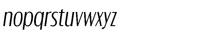 Tortillez Ultra Light Italic Font LOWERCASE